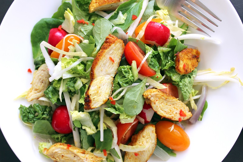 Salade met kip en avocadodressing (Sofie Dumont)