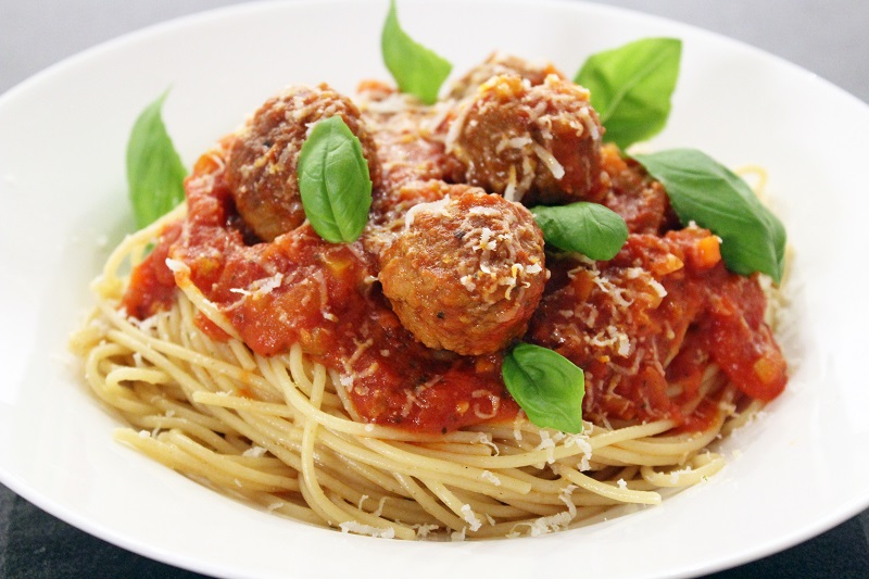 Spaghetti met gehaktballen