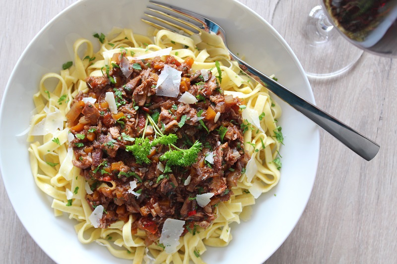 Tagliatelle met Ragu all’Anatra