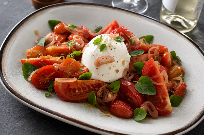 Warme tomatensalade (Ottolenghi)